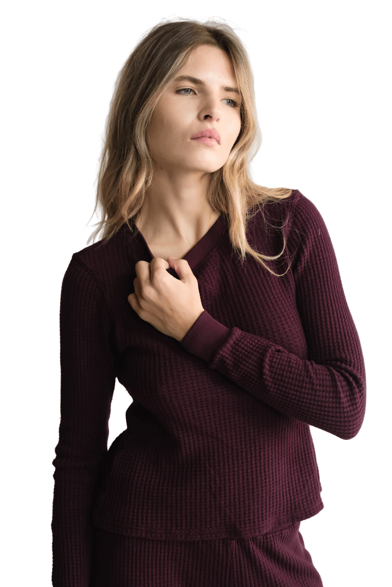 Maine Waffle Long Sleeve Top - Paranoid Ranch