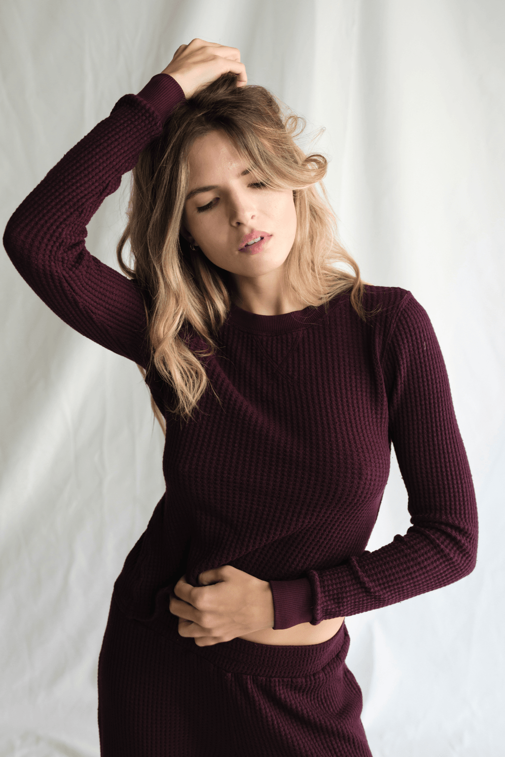 Maine Waffle Long Sleeve Top - Paranoid Ranch