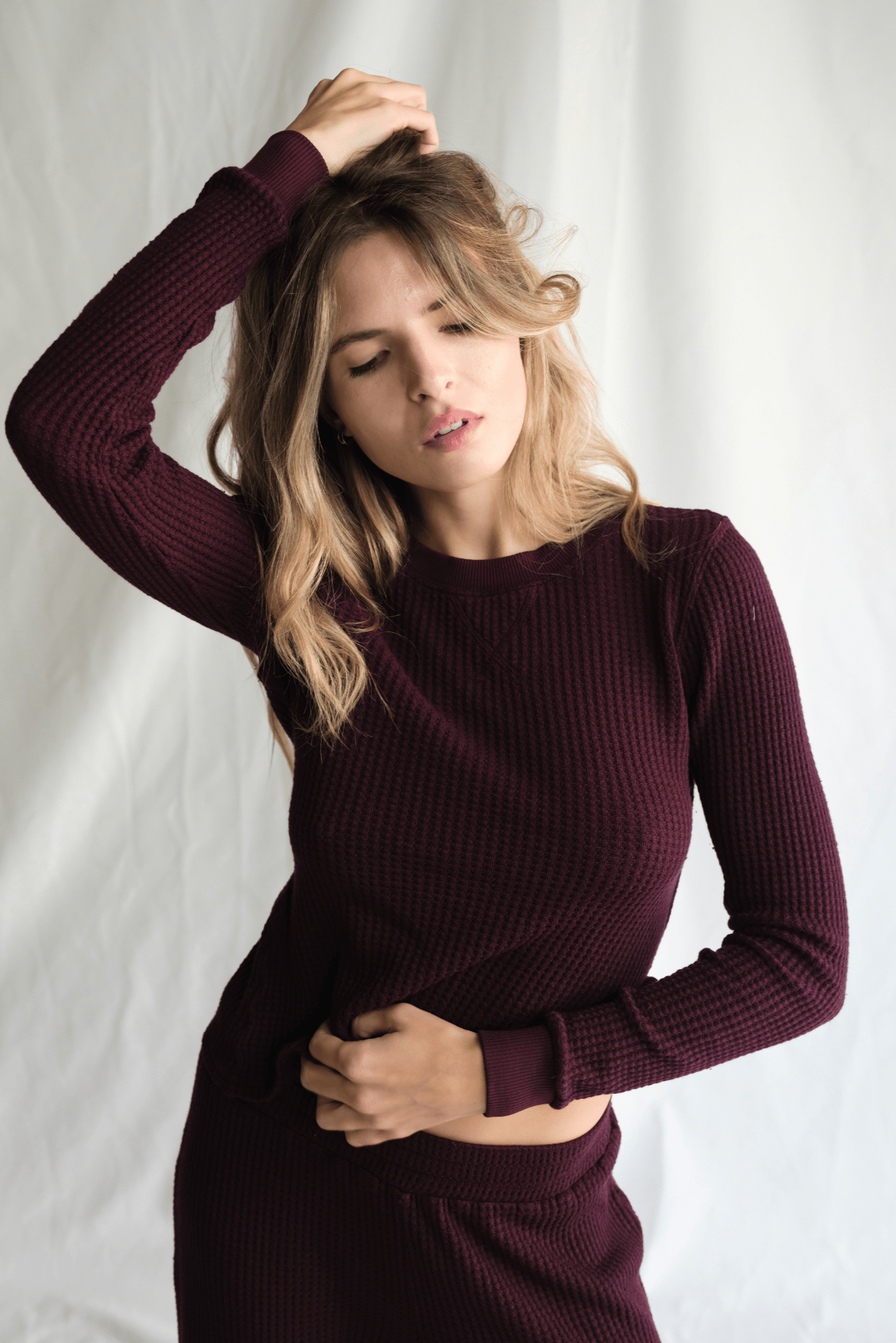 Maine Waffle Long Sleeve Top - Paranoid Ranch