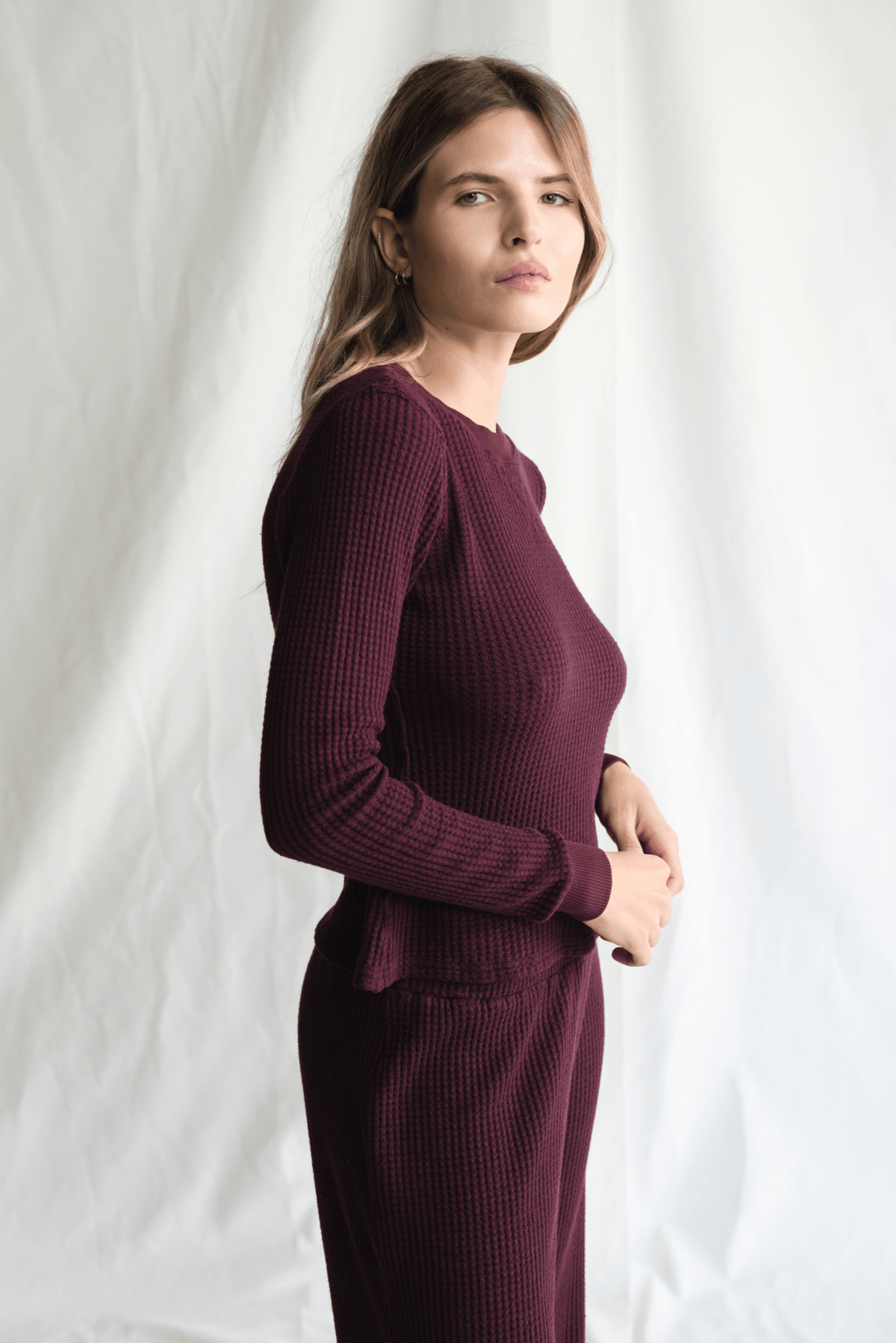 Maine Waffle Long Sleeve Top - Paranoid Ranch