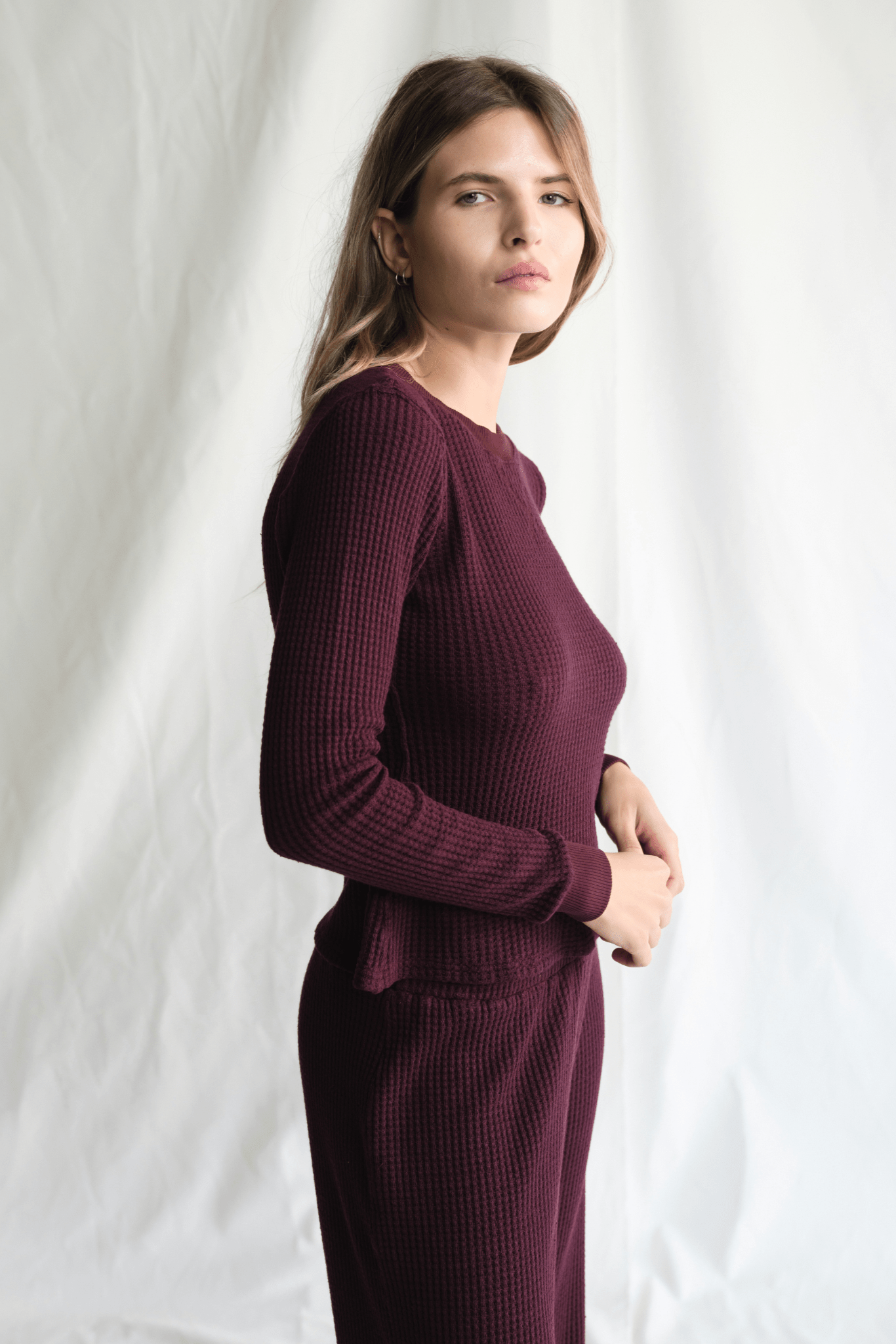 Maine Waffle Long Sleeve Top - Paranoid Ranch