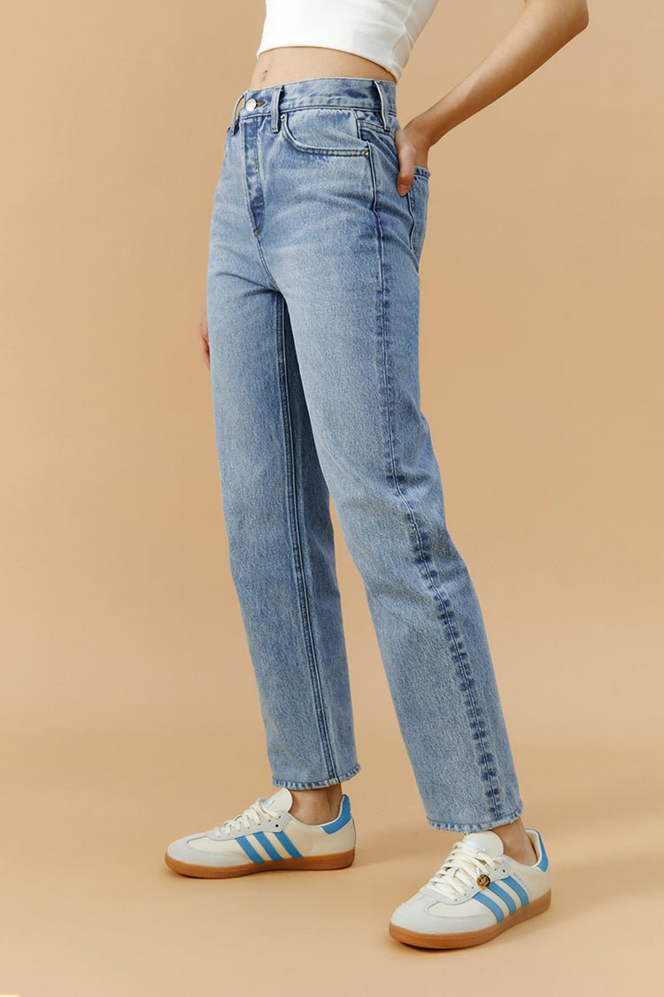 Manhattan High Rise Straight Ankle Jeans HJ160 - Paranoid Ranch