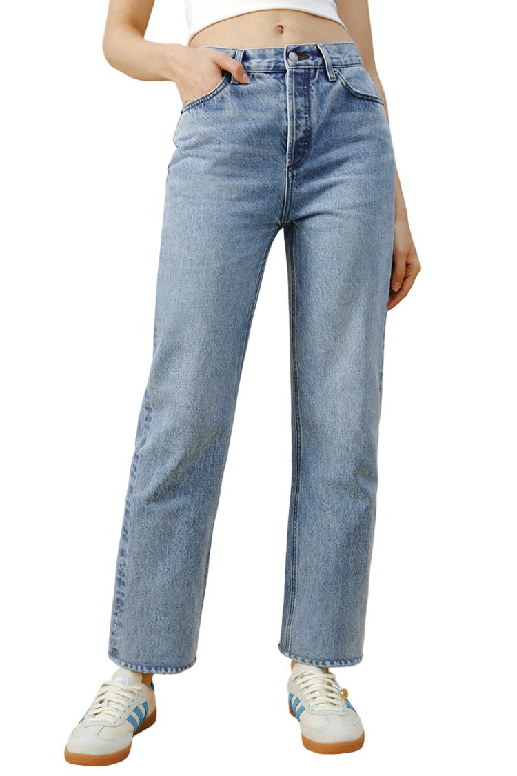 Manhattan High Rise Straight Ankle Jeans HJ160 - Paranoid Ranch