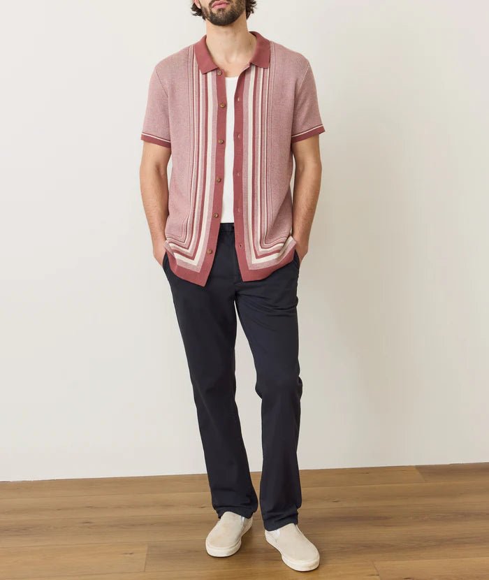 Marine Layer Red Ethan Sweater Button - Down - Paranoid Ranch