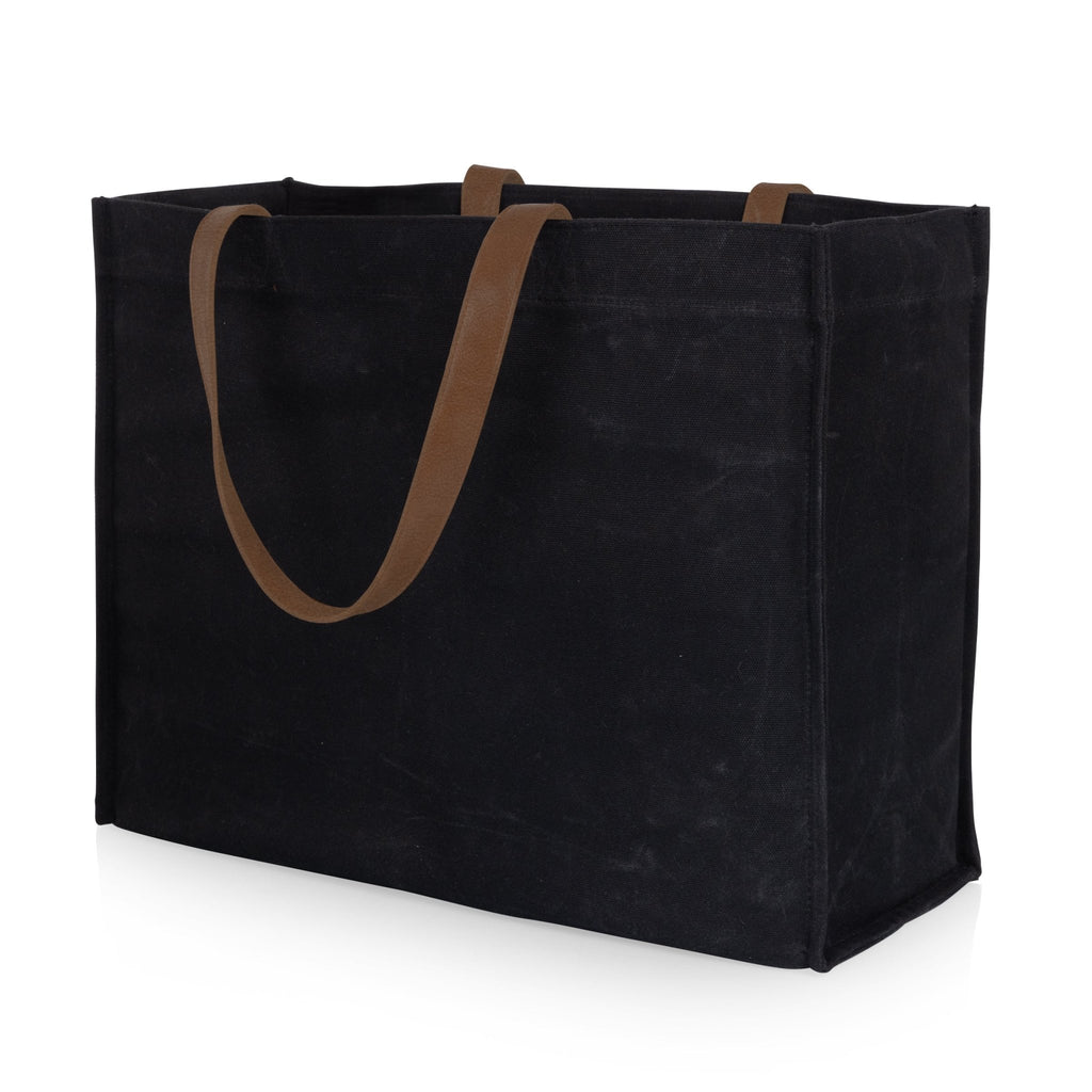 Market Waxed Canvas Tote with Leatherette Handles - Paranoid Ranch