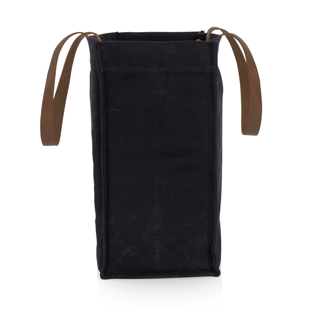 Market Waxed Canvas Tote with Leatherette Handles - Paranoid Ranch