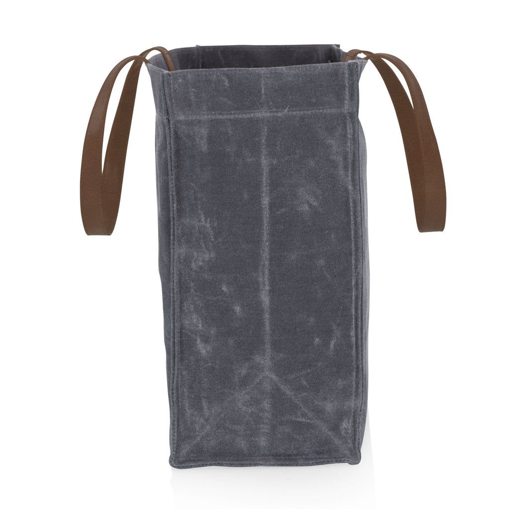 Market Waxed Canvas Tote with Leatherette Handles - Paranoid Ranch