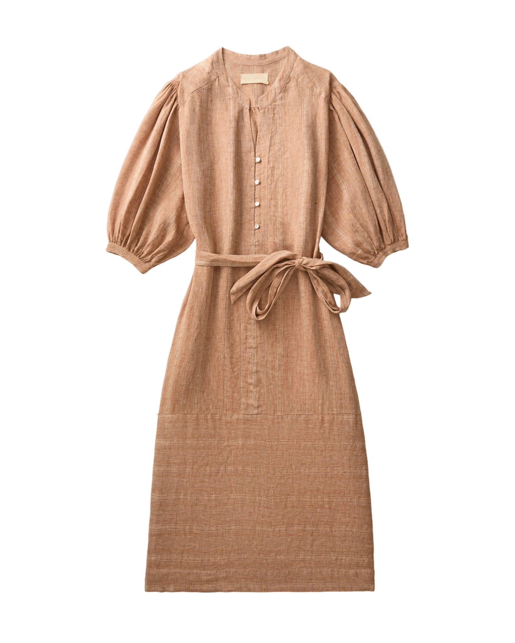 Marrakech Dress in Linen Jacquard - Paranoid Ranch