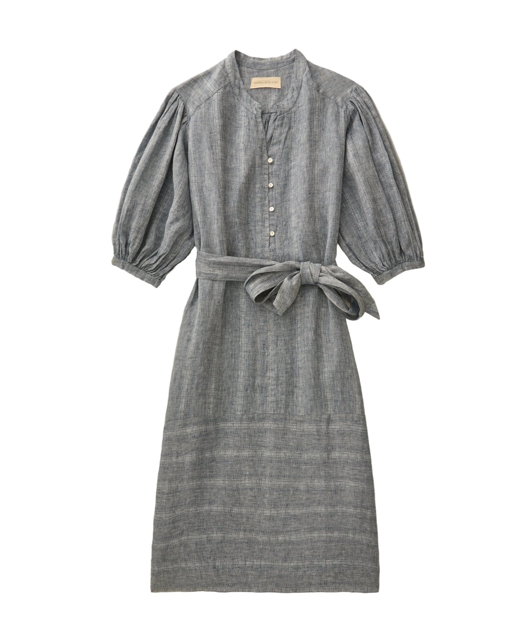 Marrakech Dress in Linen Jacquard - Paranoid Ranch
