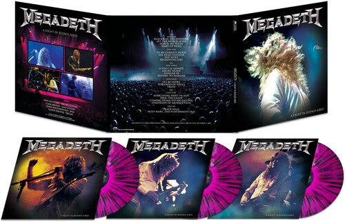 Megadeth - A Night In Buenos Aires [3LP Purple & Black Splatter] - Paranoid Ranch