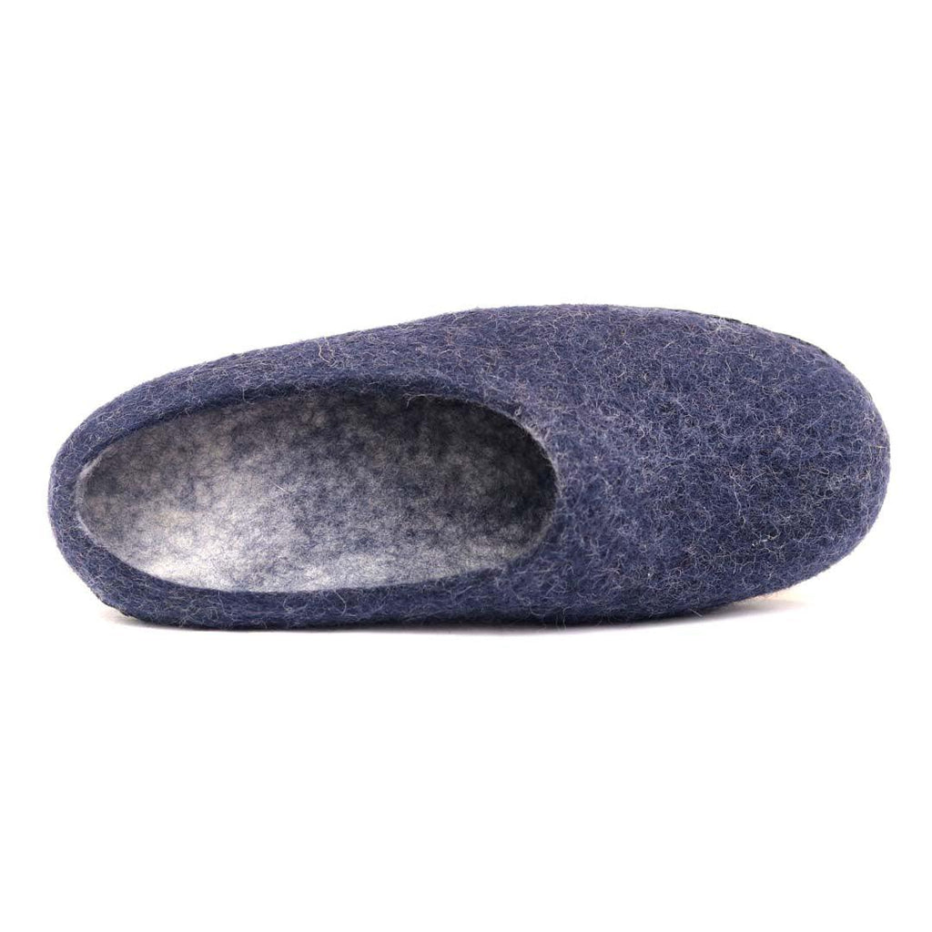 Mens Astoria Noir Wool House Slippers - Paranoid Ranch