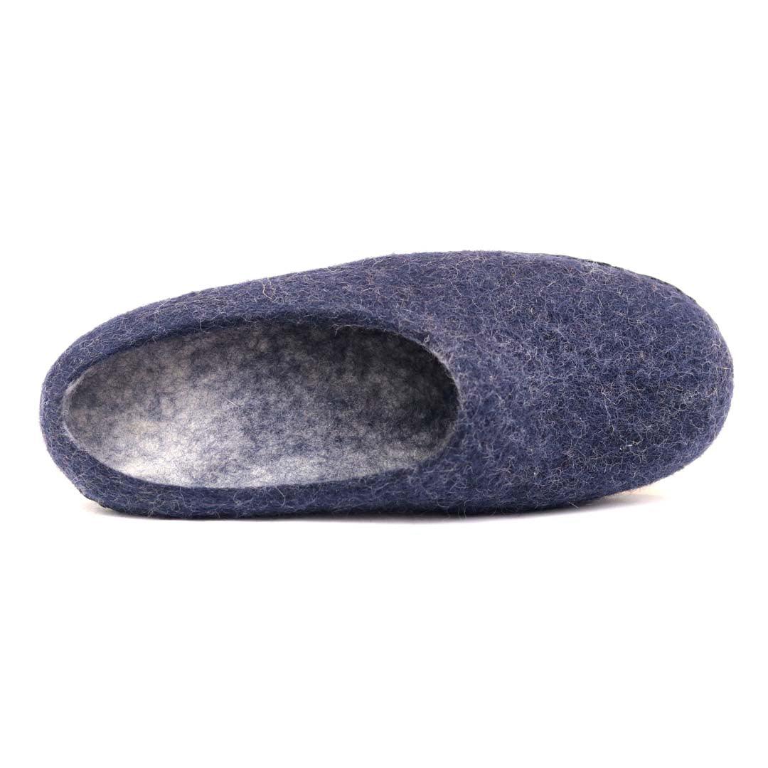 Mens Astoria Noir Wool House Slippers - Paranoid Ranch