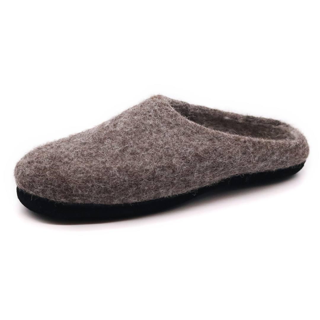 Mens Astoria Noir Wool House Slippers - Paranoid Ranch