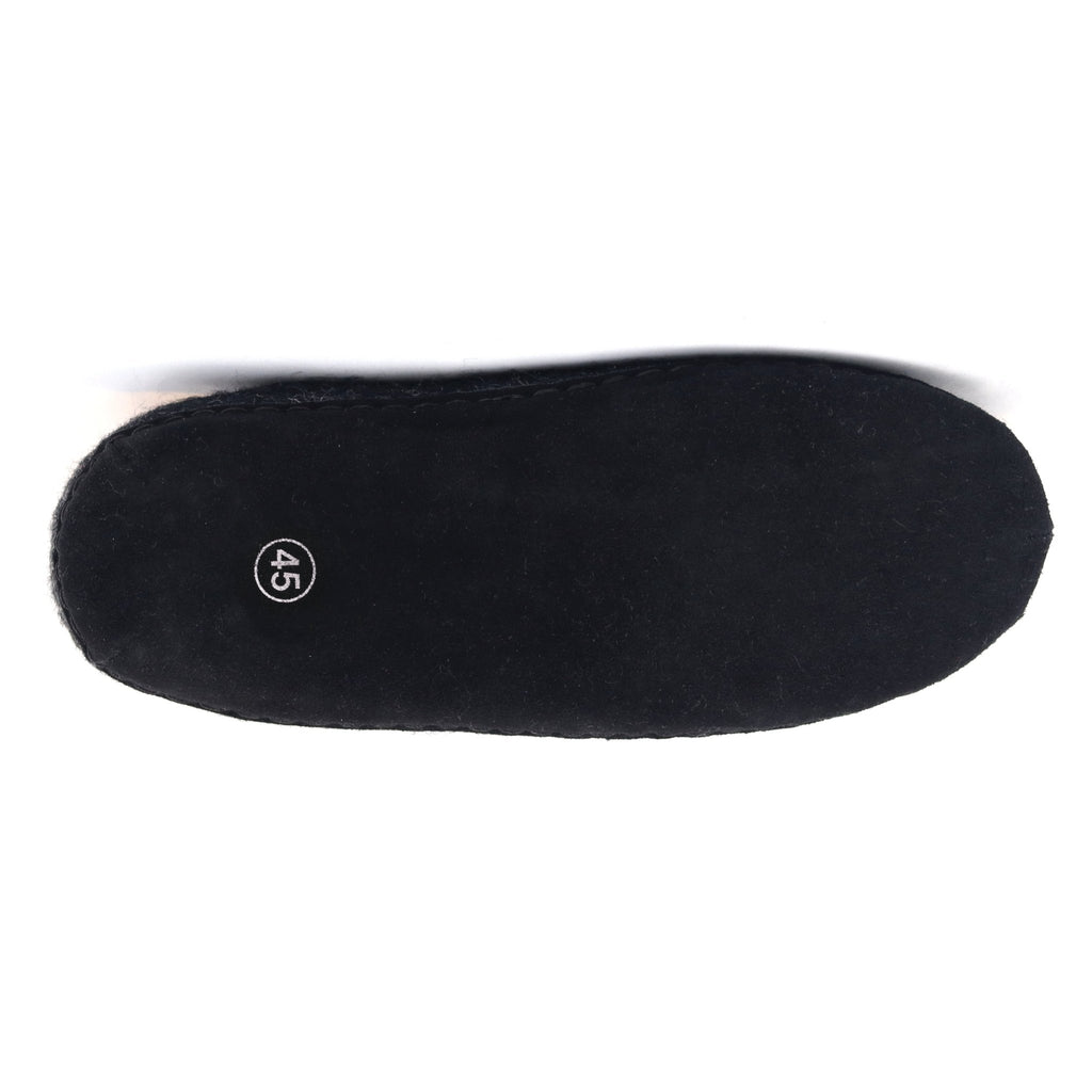 Mens Astoria Noir Wool House Slippers - Paranoid Ranch