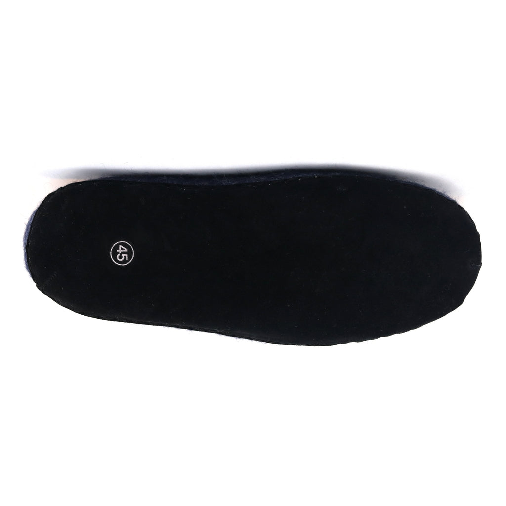 Mens Astoria Noir Wool House Slippers - Paranoid Ranch