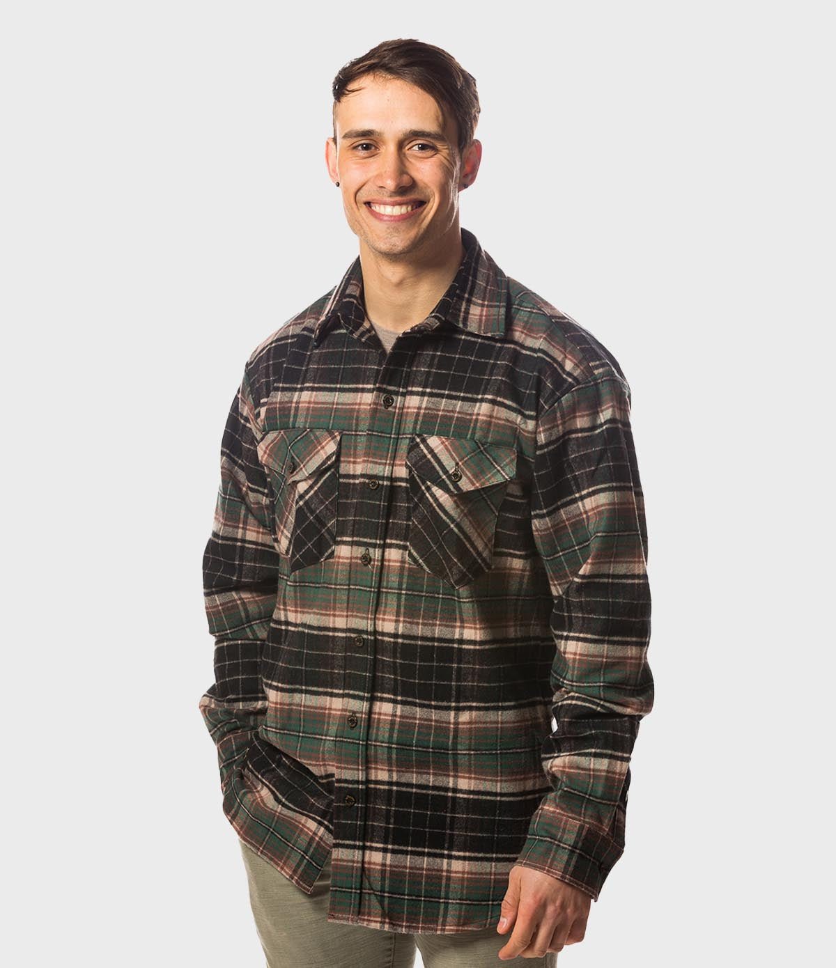 Men's Classic Flannel Shirt - Earth - Paranoid Ranch