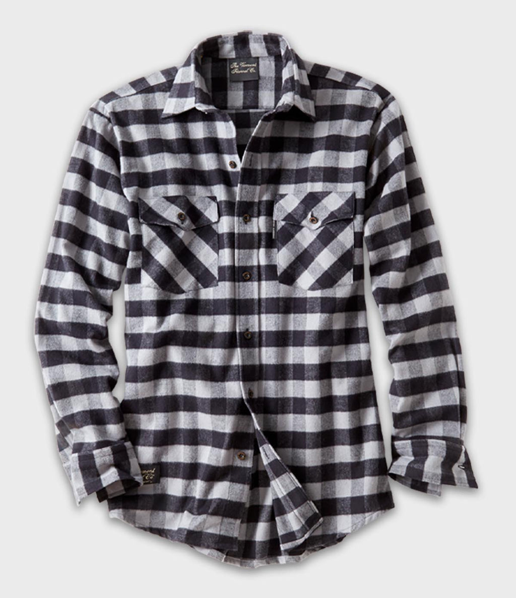 Men's Classic Flannel Shirt - Gray Buffalo - Paranoid Ranch