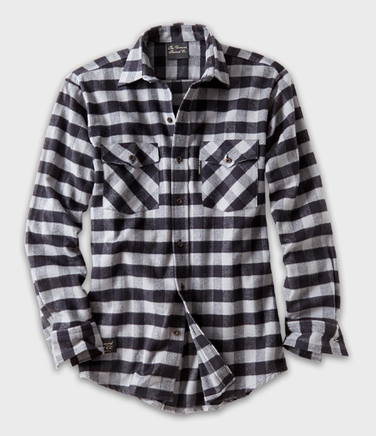 Men's Classic Flannel Shirt - Gray Buffalo - Paranoid Ranch