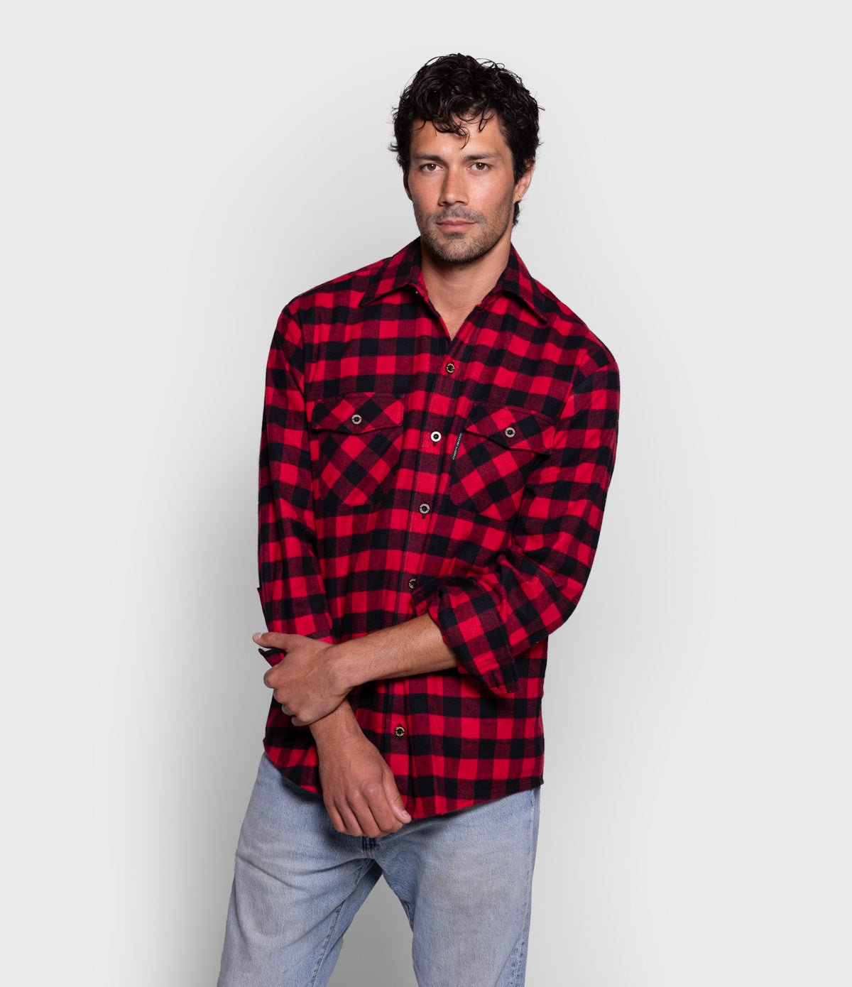 Men's Classic Flannel Shirt - Red Buffalo - Paranoid Ranch