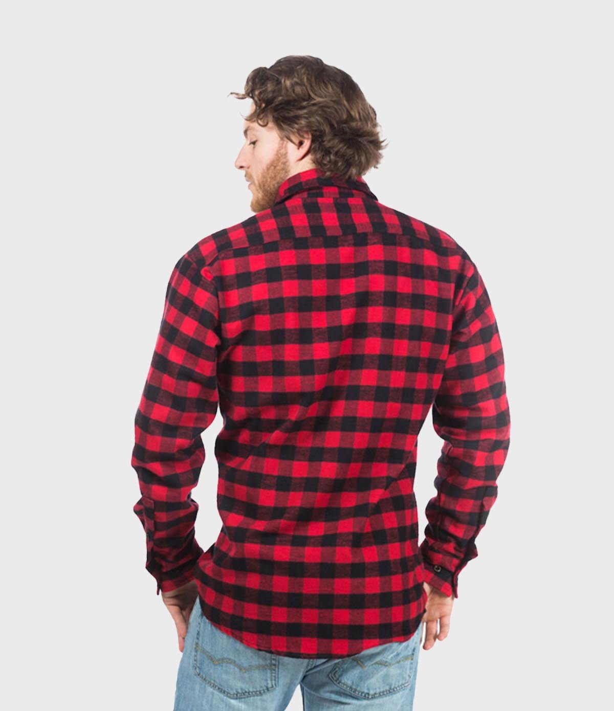 Men's Classic Flannel Shirt - Red Buffalo - Paranoid Ranch