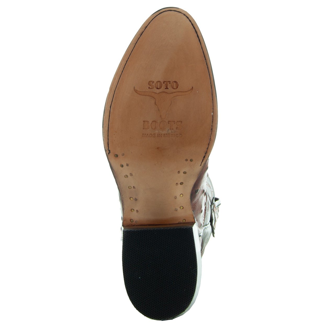 Men's Cognac Ostrich Print Cowboy Boots (H7002) - Paranoid Ranch