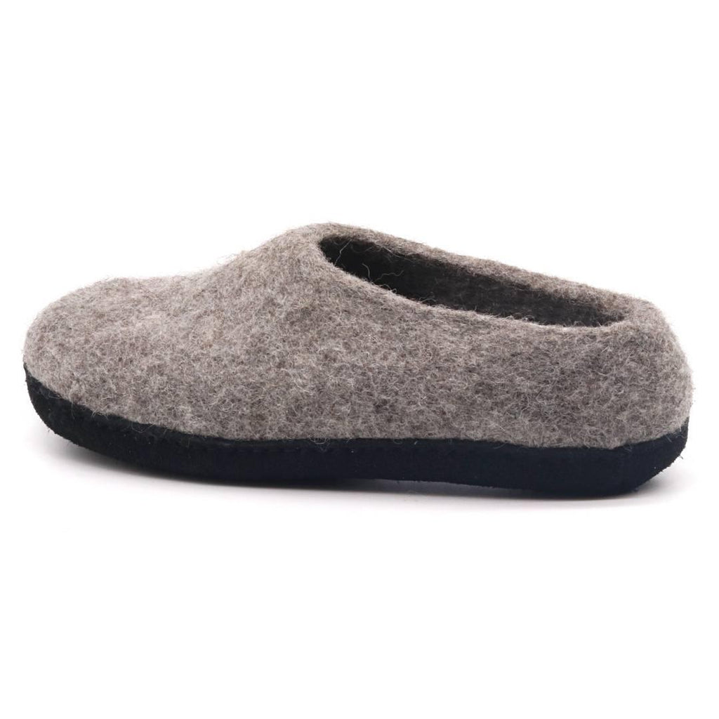 Mens Newport Noir Wool House Shoe - Paranoid Ranch