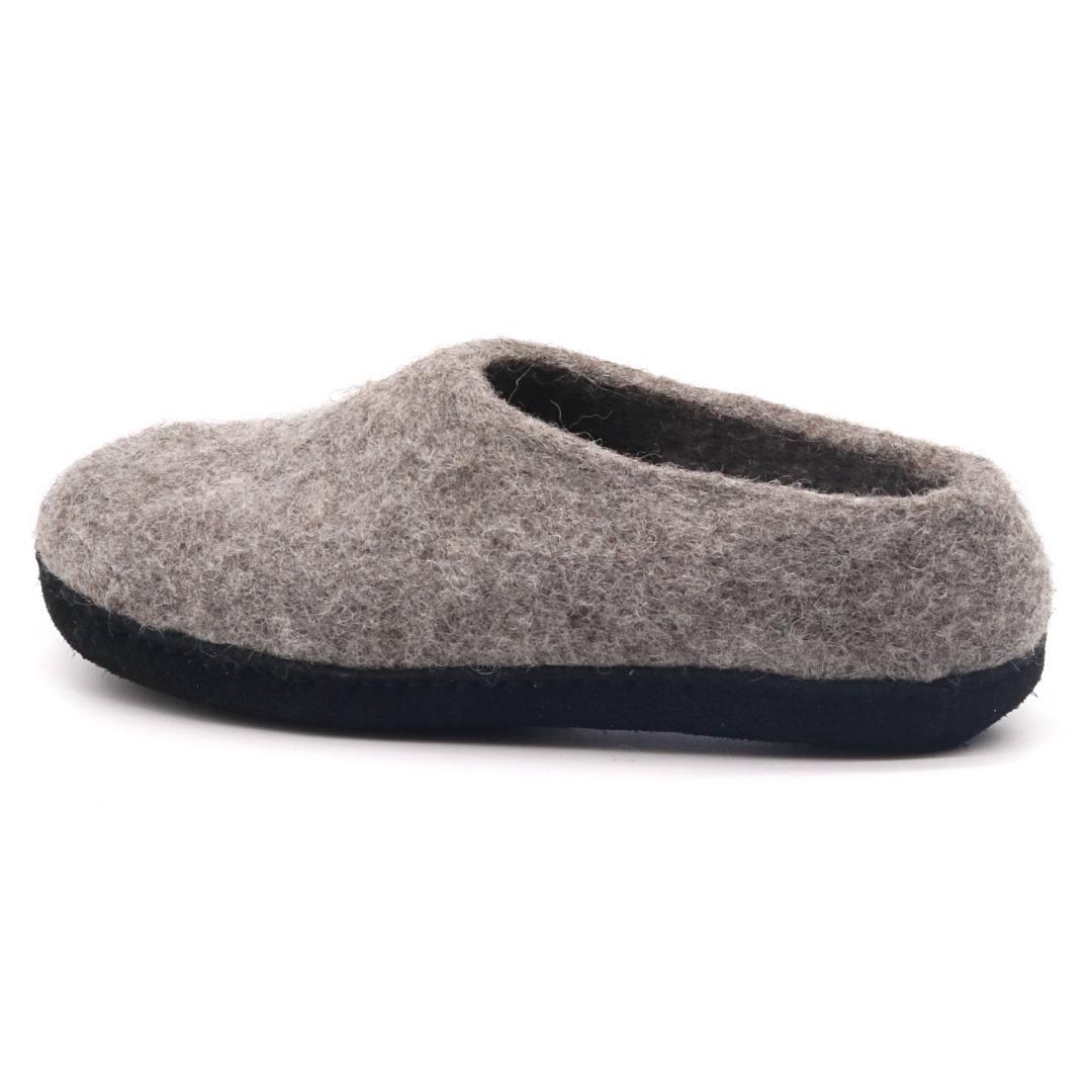 Mens Newport Noir Wool House Shoe - Paranoid Ranch