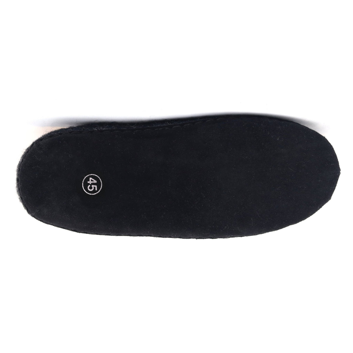 Mens Newport Noir Wool House Shoe - Paranoid Ranch