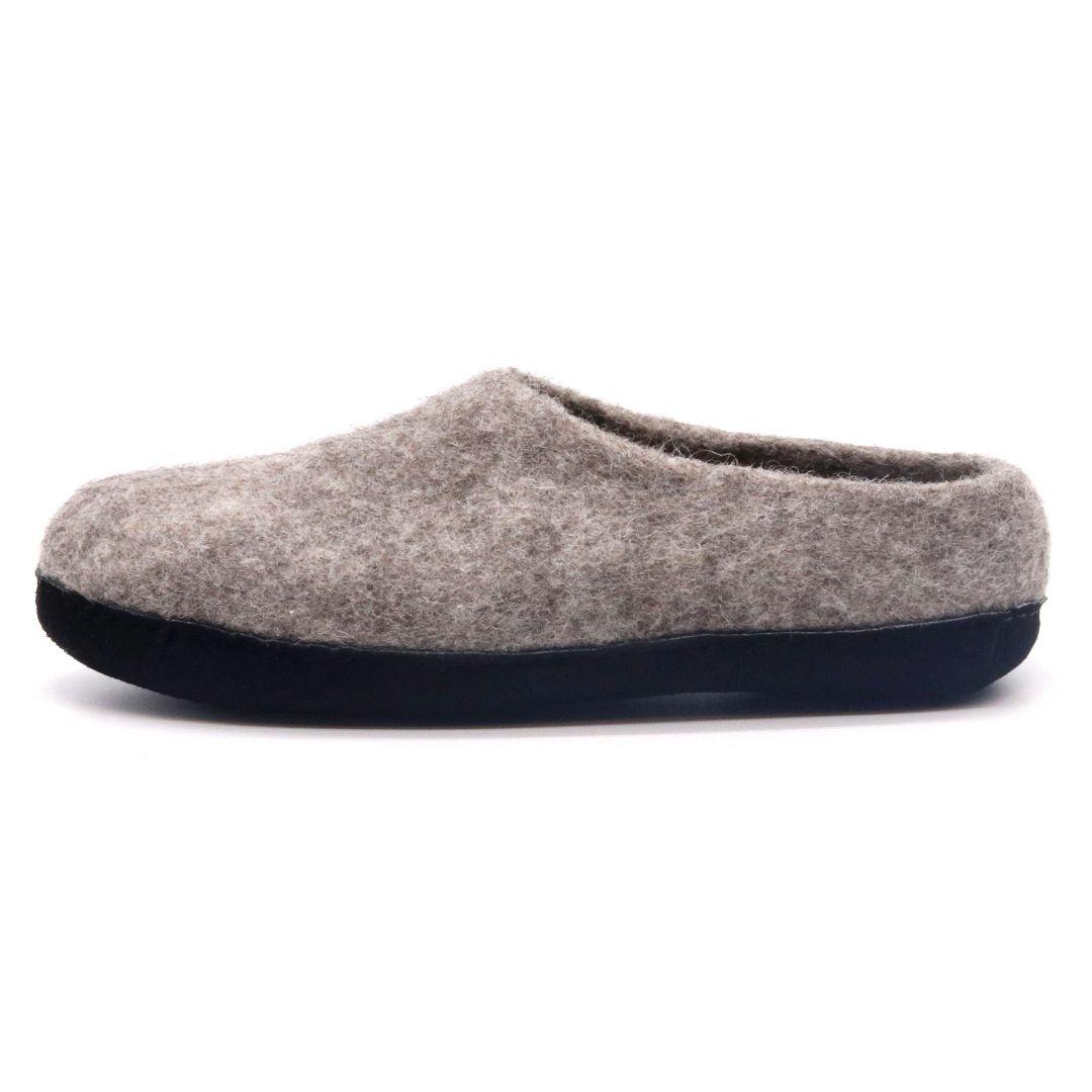 Mens Newport Noir Wool House Shoe - Paranoid Ranch