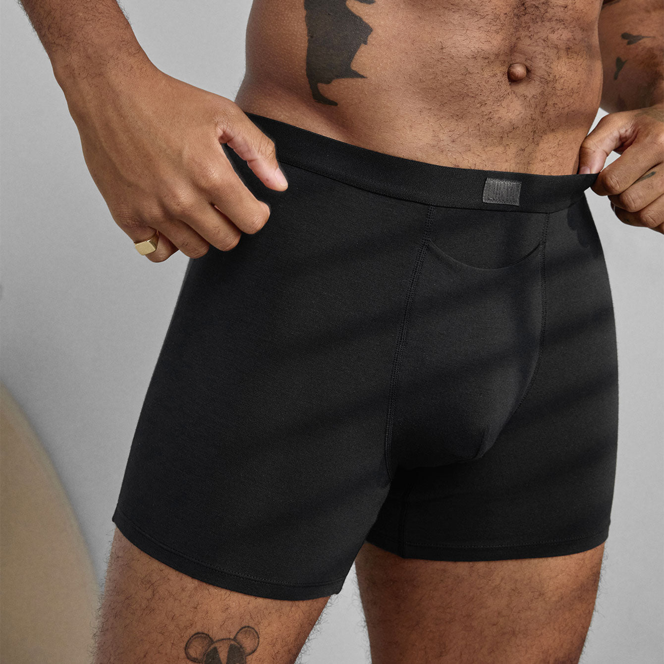 Men's Soft Modal Boxer Brief - Paranoid Ranch