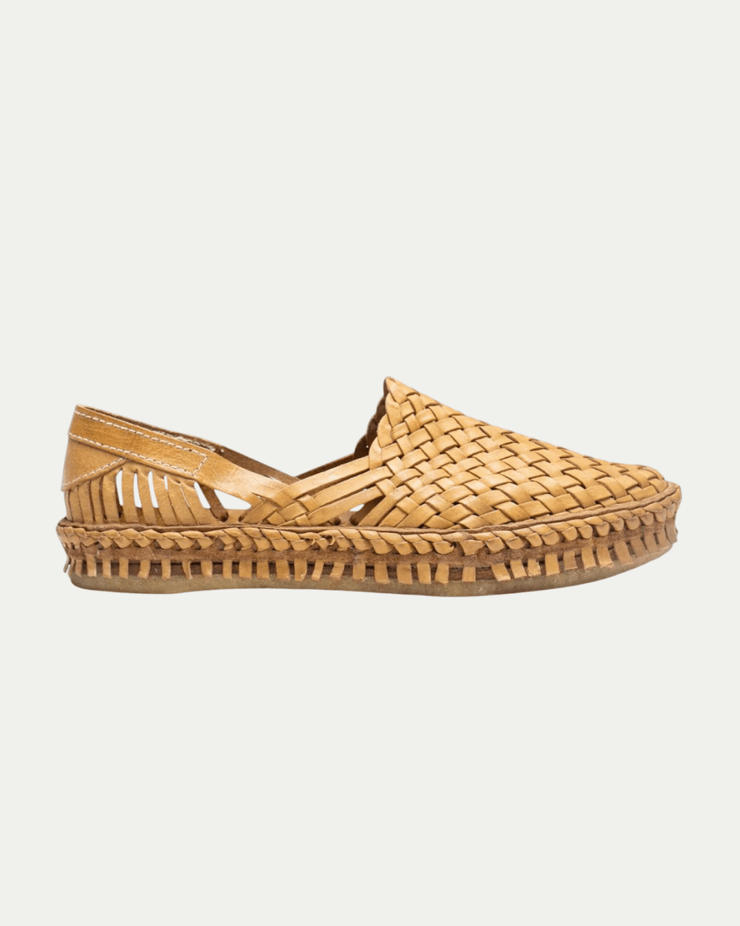 Men's Woven Shoe in Honey + No Stripes - Paranoid Ranch