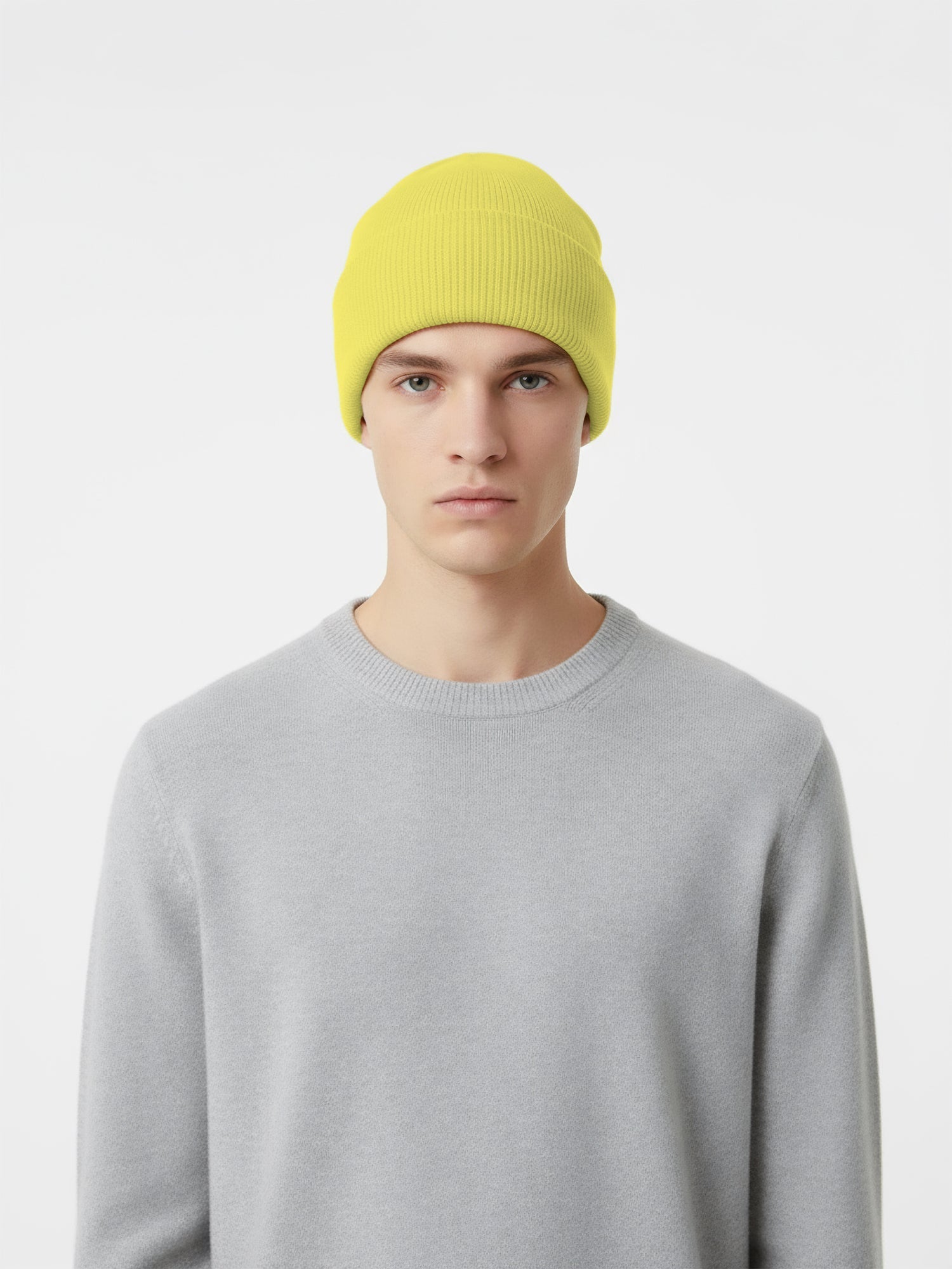 Merino Cuff Beanie - Mineral Yellow - Paranoid Ranch