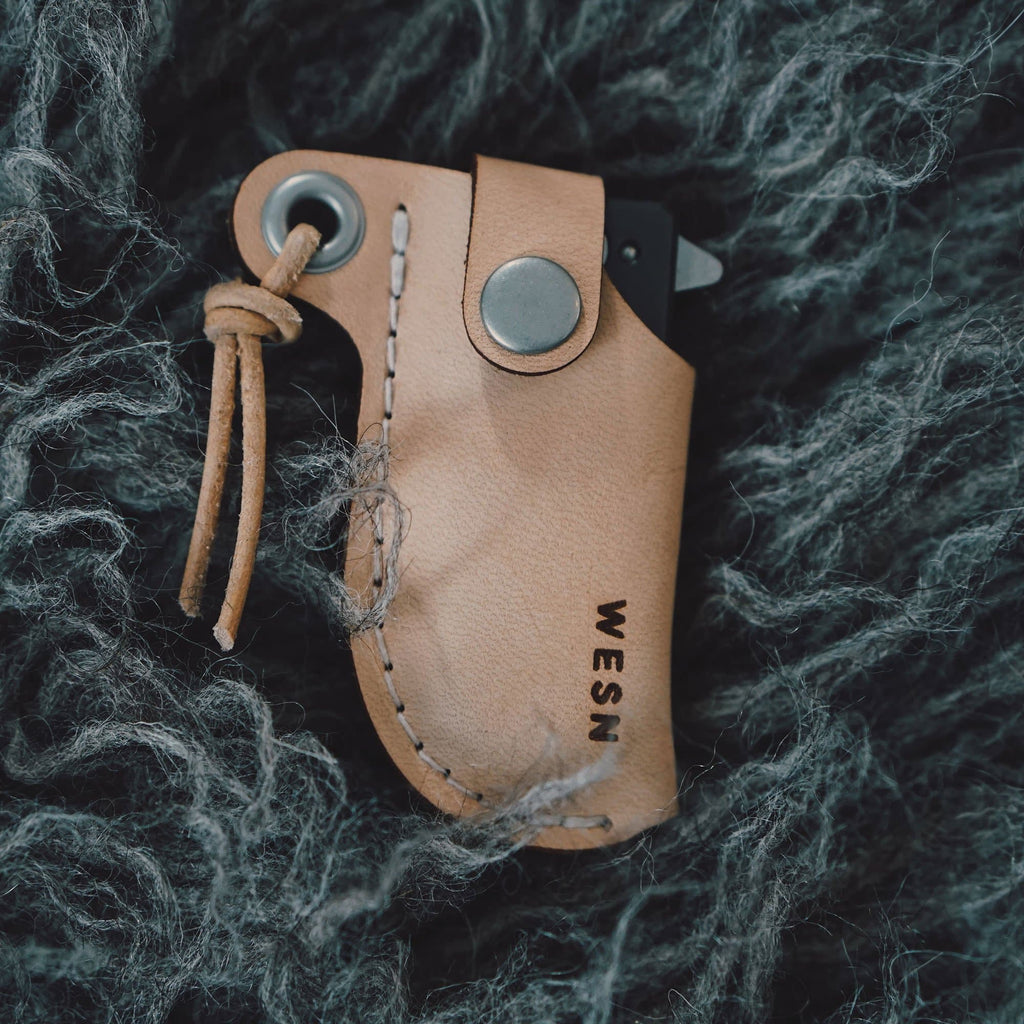 Microblade Leather Sheath - Paranoid Ranch