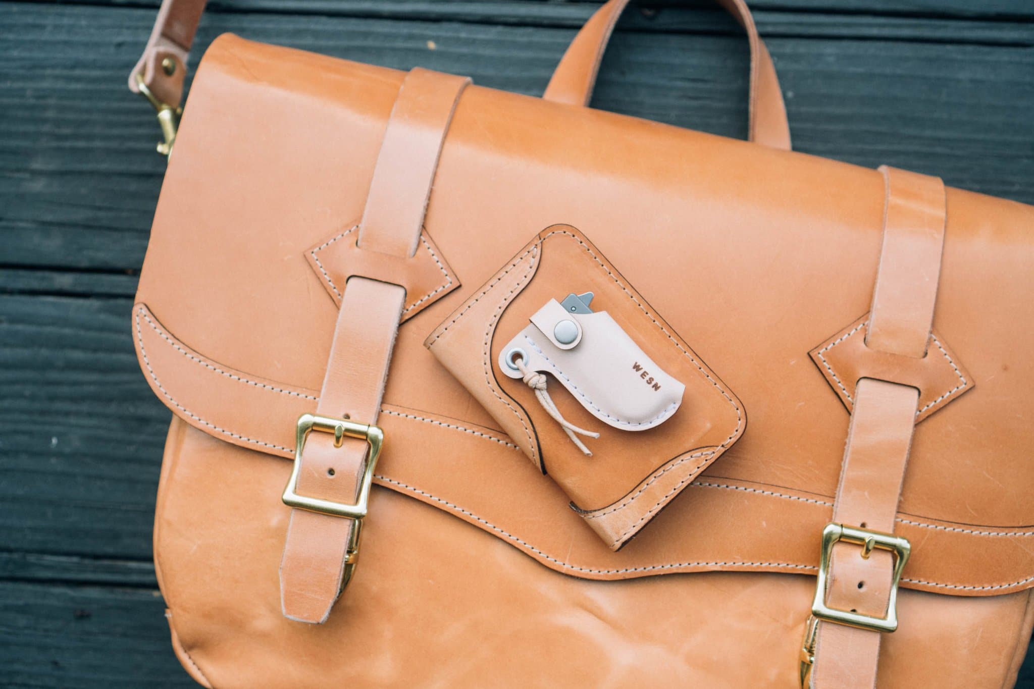 Microblade Leather Sheath - Paranoid Ranch