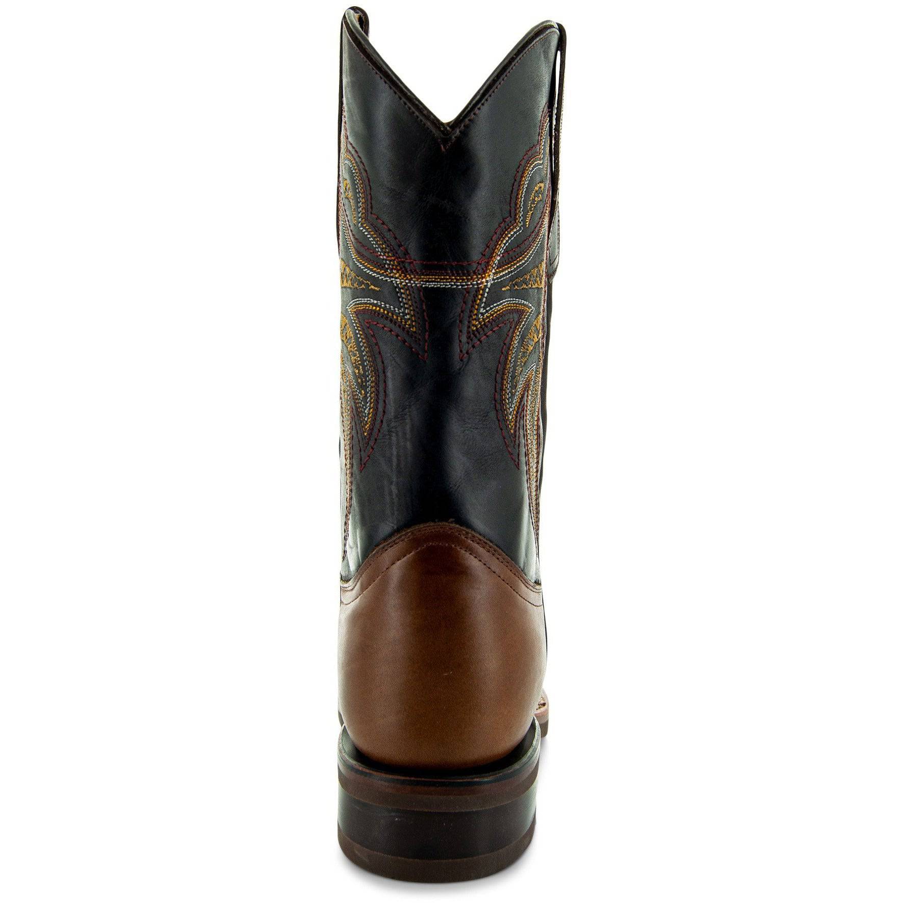 Miel Square Toe Leather Cowboy Boots H4002 - Paranoid Ranch
