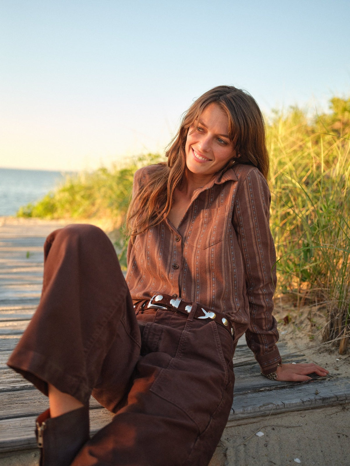 Mila Shirt in Cotton Flannel - Paranoid Ranch