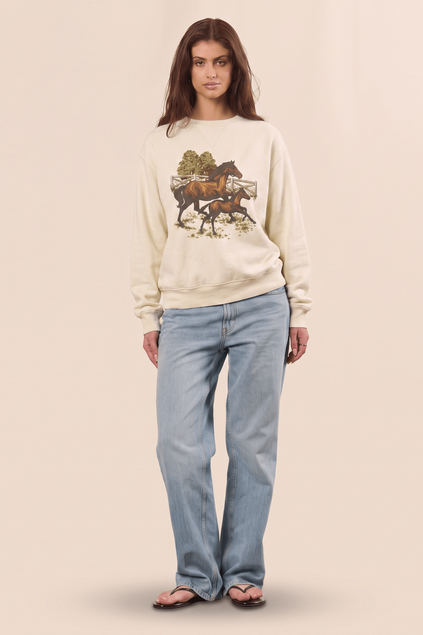 Mommy and Foal Sweatshirt - Paranoid Ranch