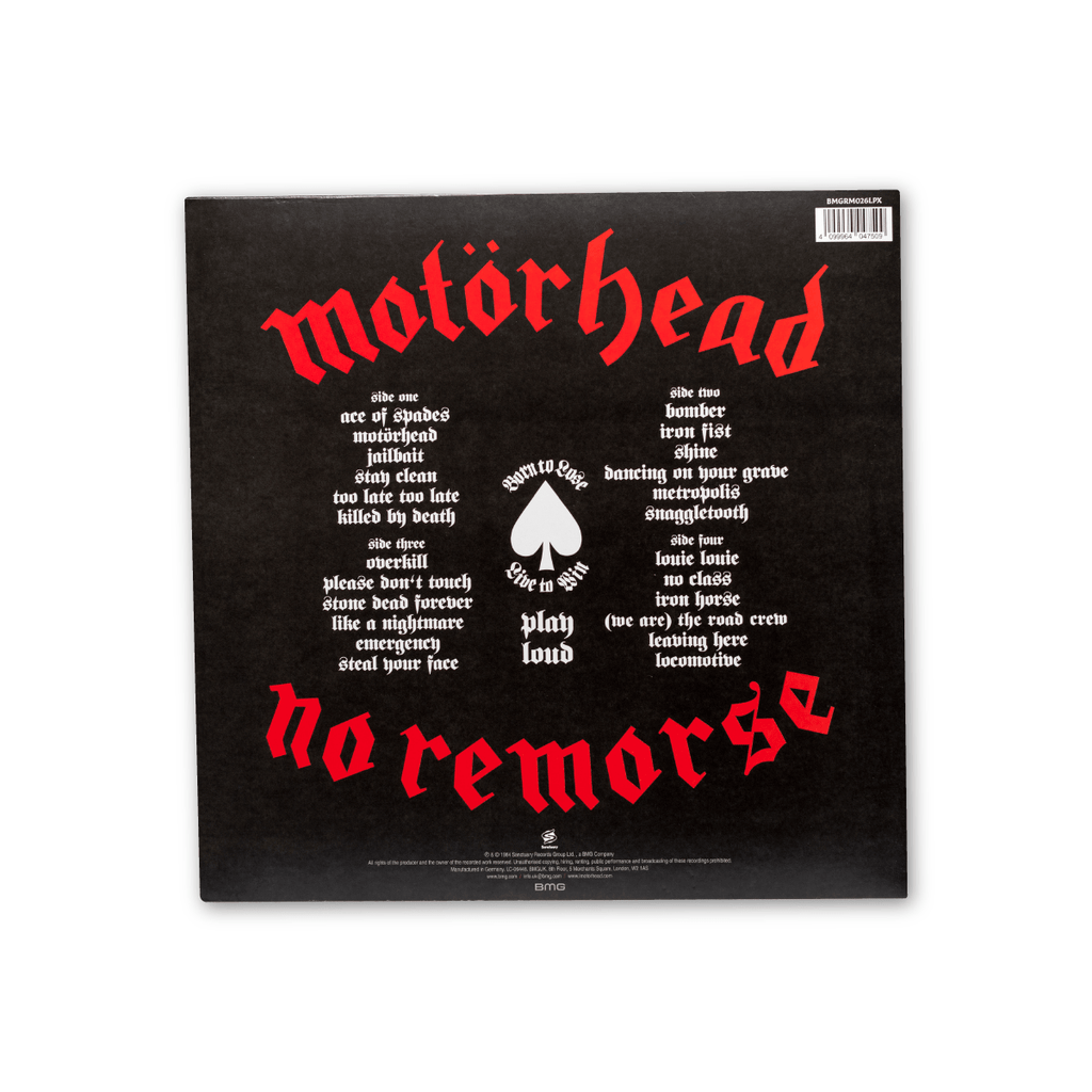 Motörhead - No Remorse Limited Edition White Vinyl 2 - LP - Paranoid Ranch