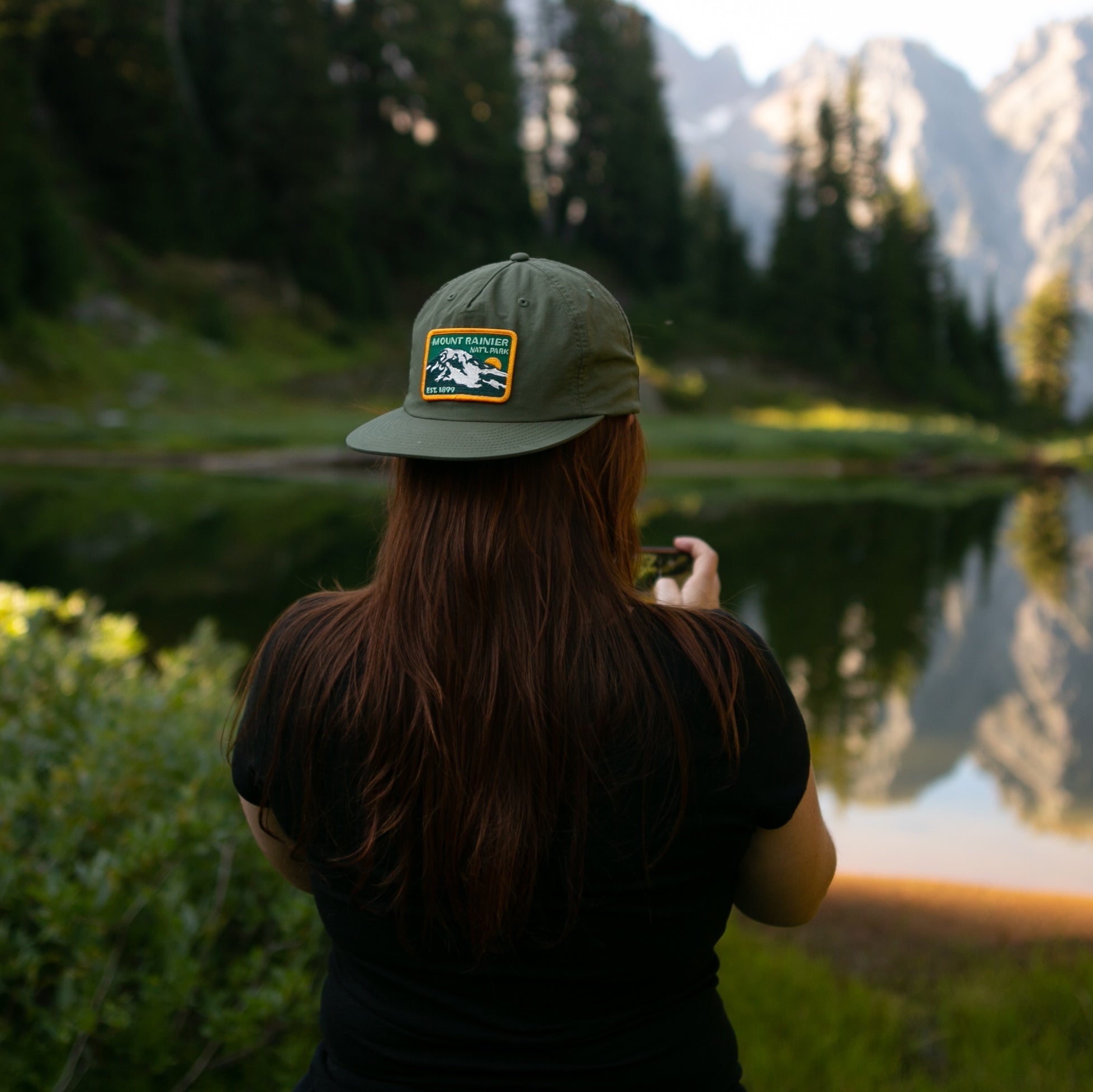Mount Rainier National Park Est 1899 Recycled Nylon Cap - Paranoid Ranch