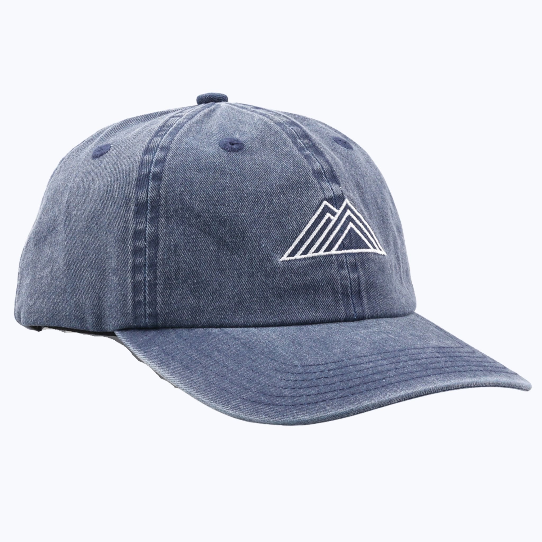 Mountain Logo Vintage Wash Dad Cap - Denim - Paranoid Ranch