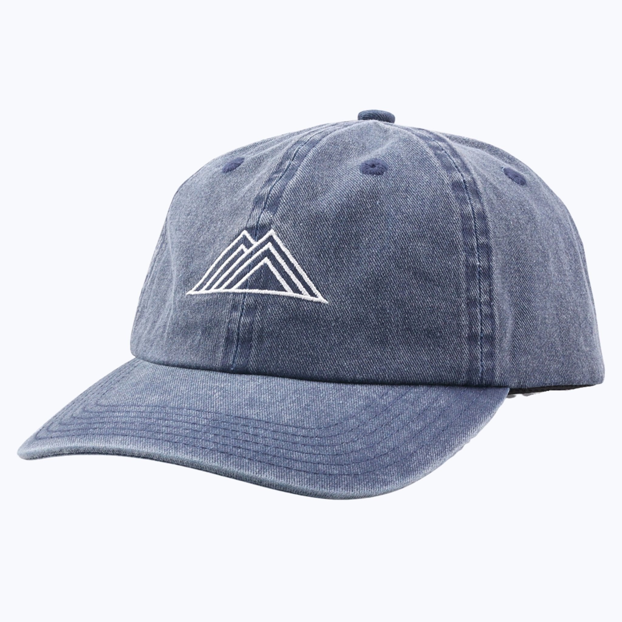 Mountain Logo Vintage Wash Dad Cap - Denim - Paranoid Ranch