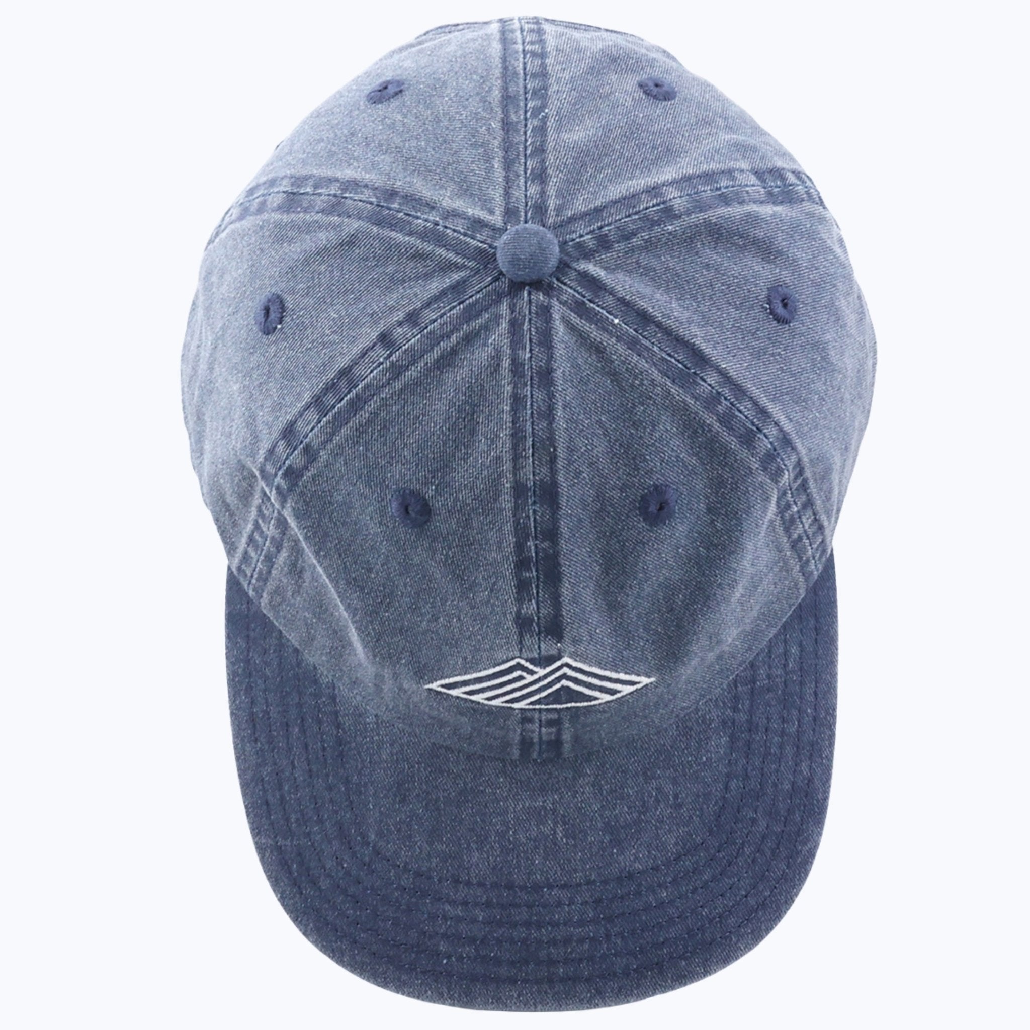 Mountain Logo Vintage Wash Dad Cap - Denim - Paranoid Ranch