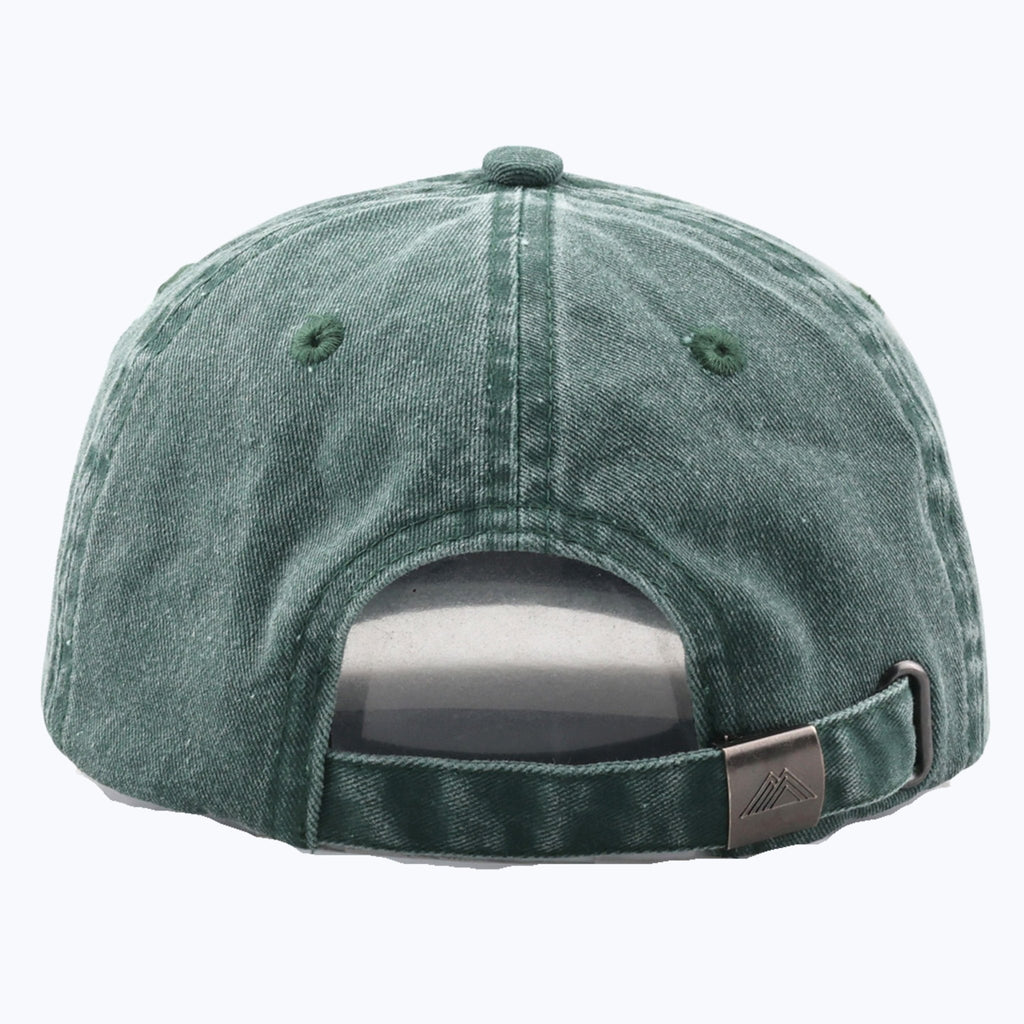 Mountain Logo Vintage Wash Dad Cap - Forest - Paranoid Ranch