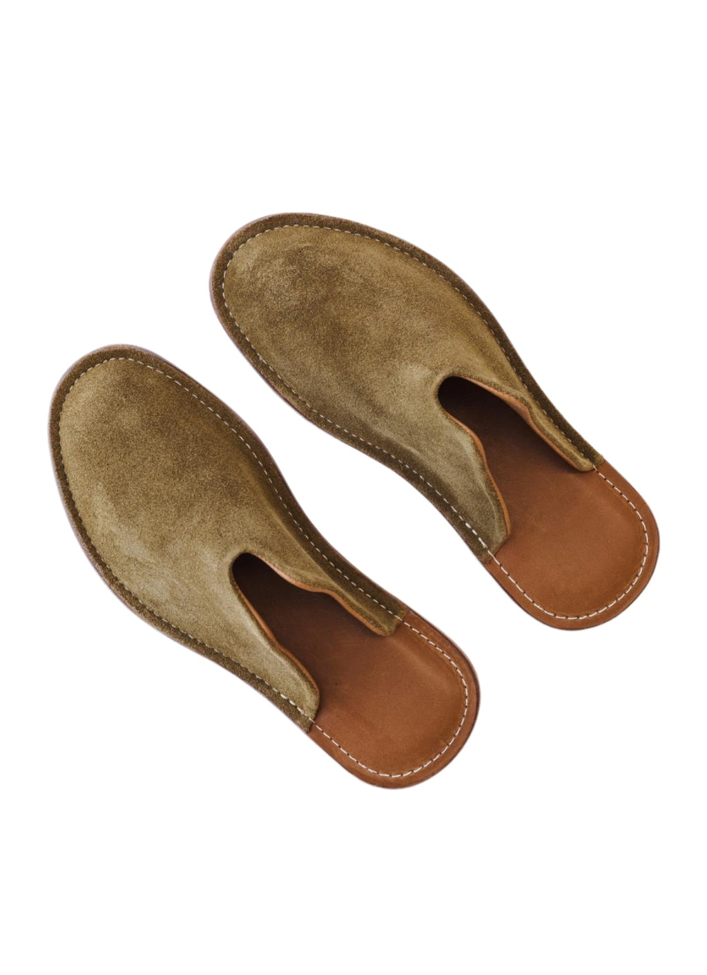 Mr. Grumpy Leather Slippers - Blue - Paranoid Ranch