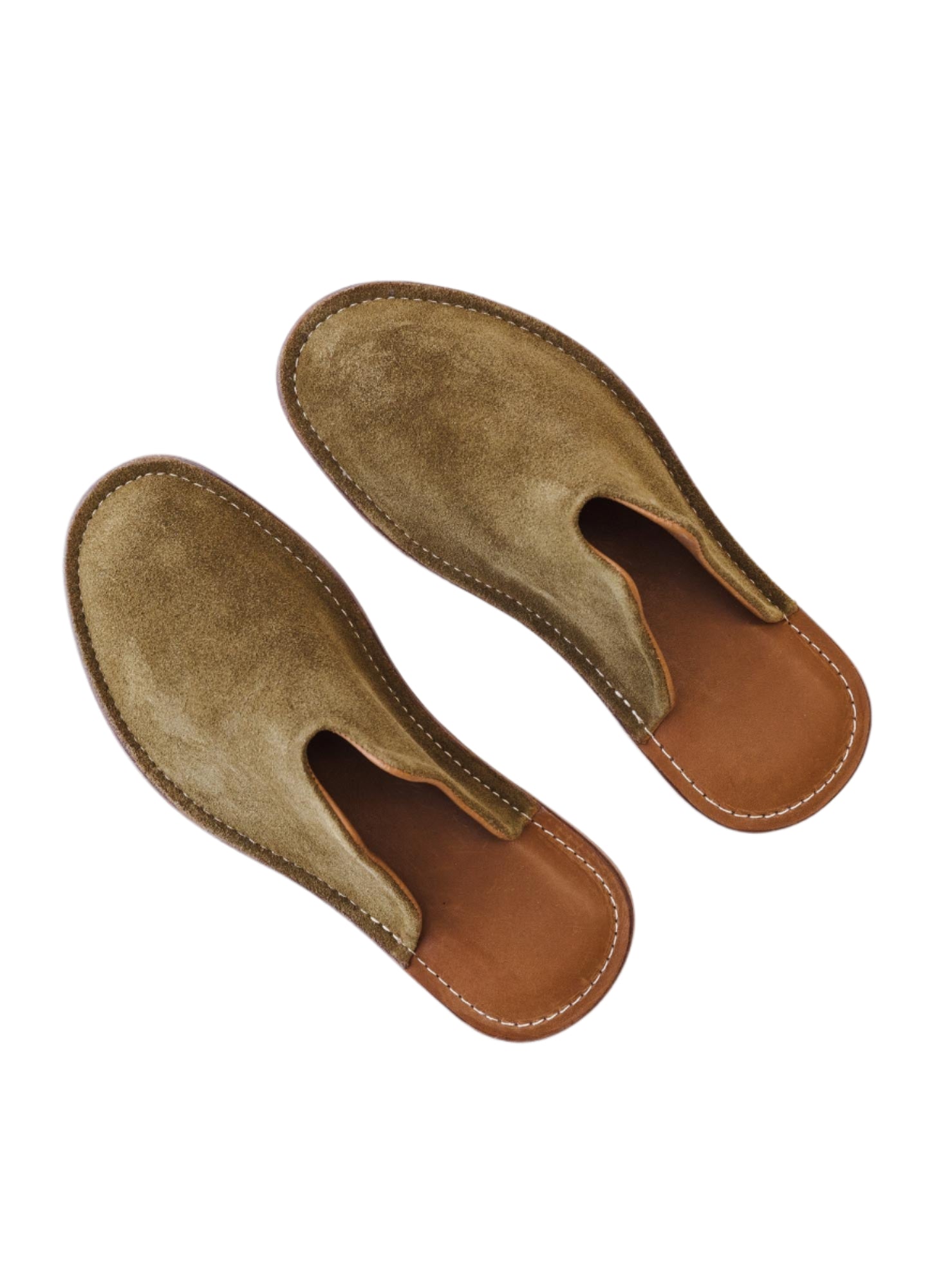 Mr. Grumpy Leather Slippers - Blue - Paranoid Ranch