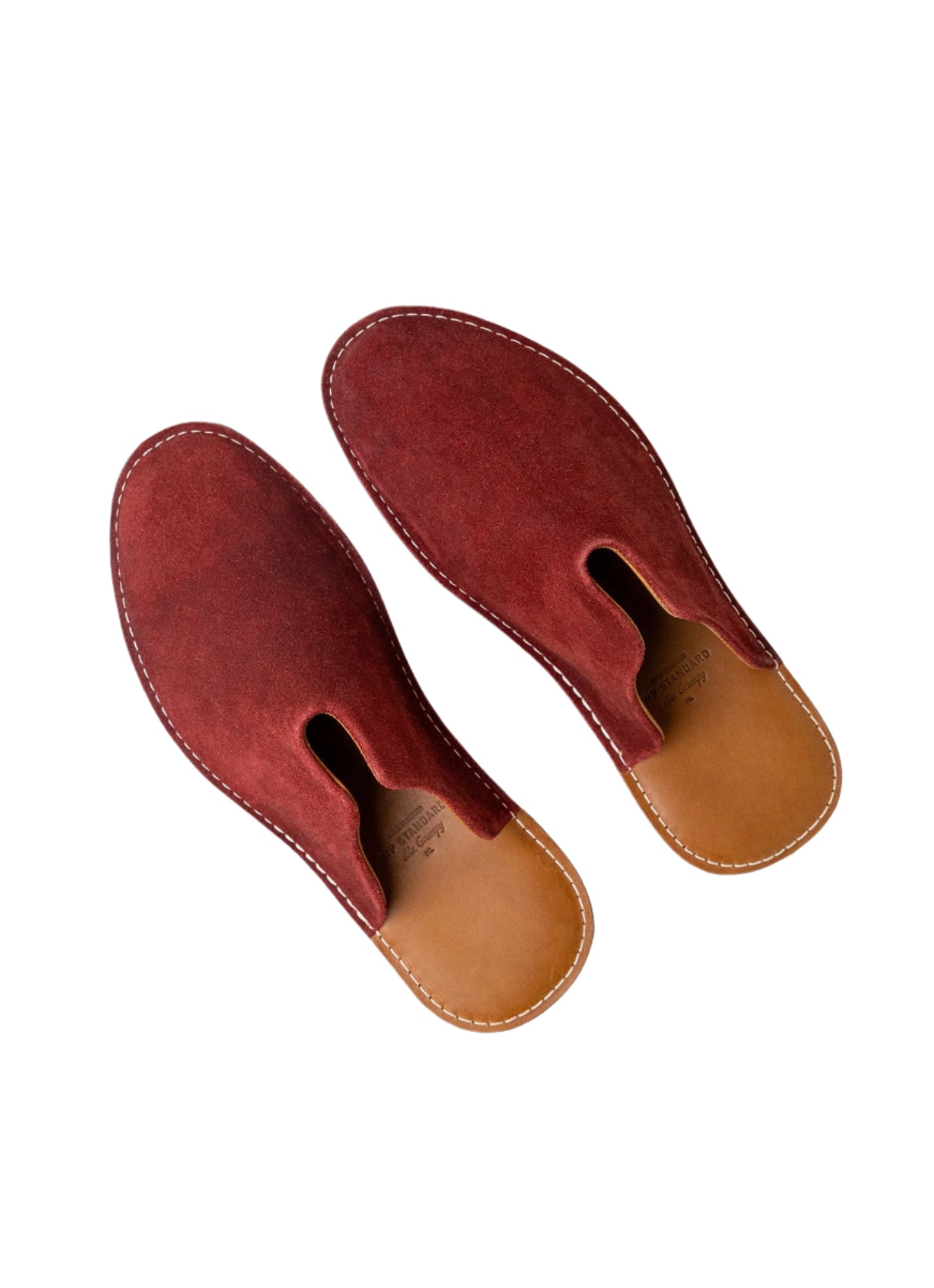 Mr. Grumpy Leather Slippers - Blue - Paranoid Ranch