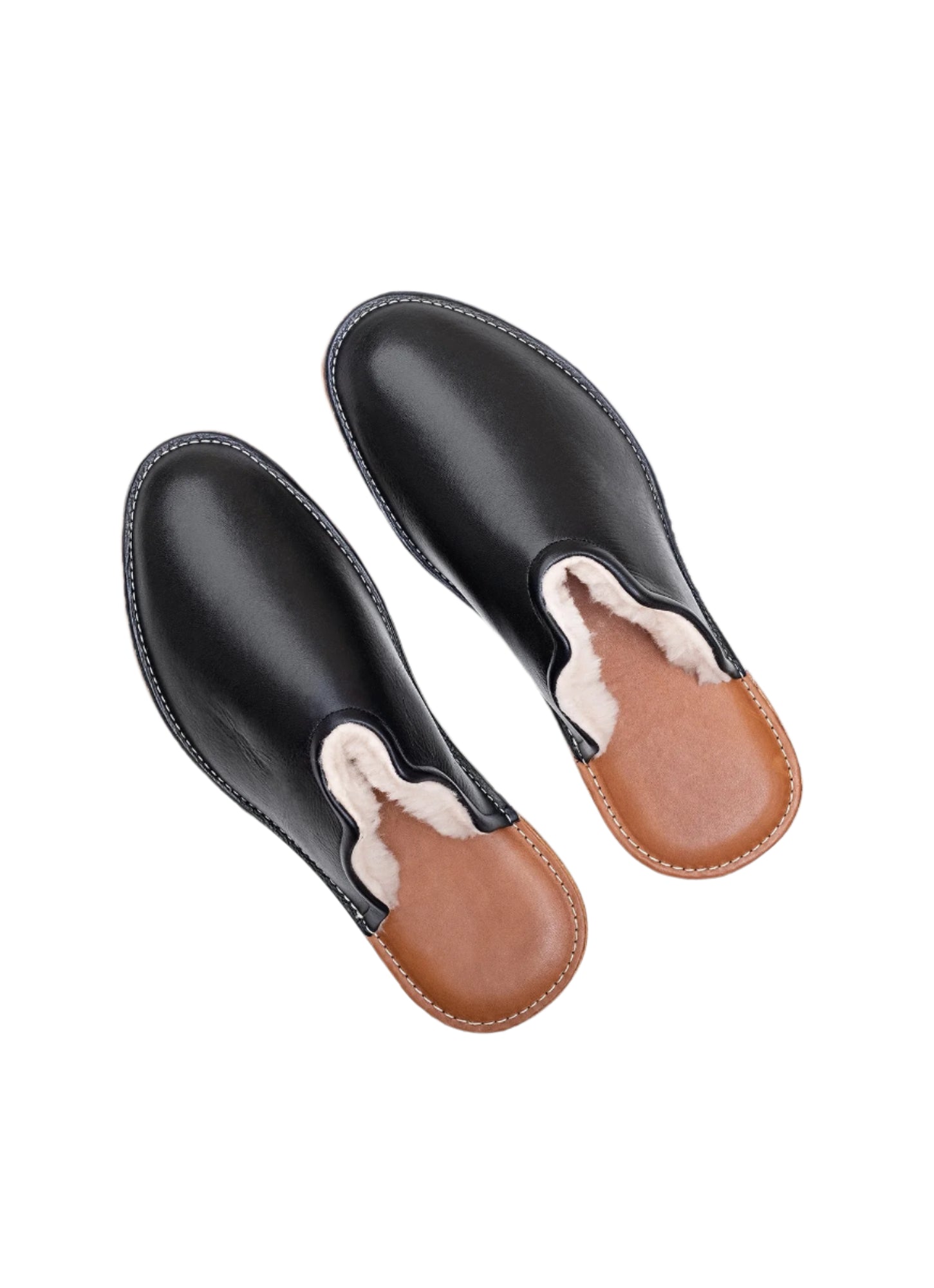 Mr. Grumpy Sheepskin Slippers - Black - Paranoid Ranch