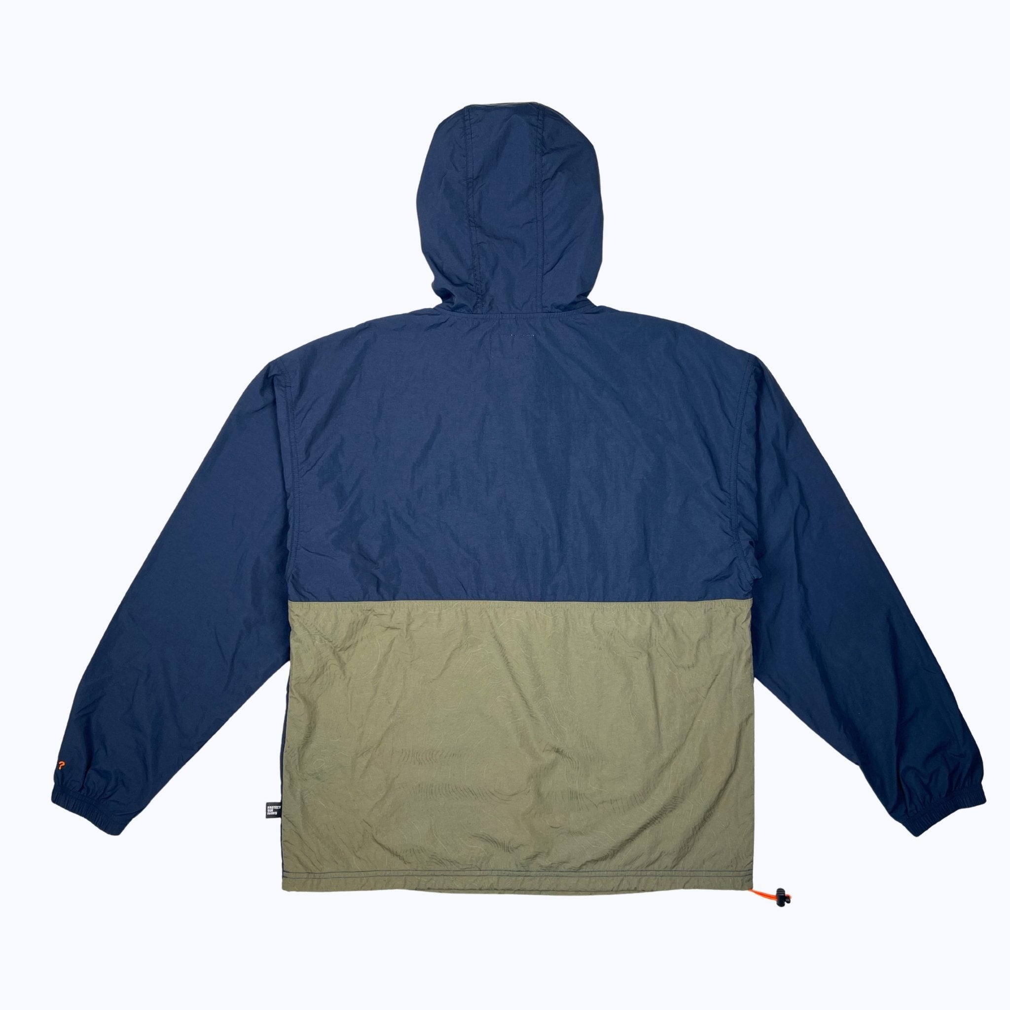 Muir Anorak Windbreaker - Topo Forest Green/Navy - Paranoid Ranch