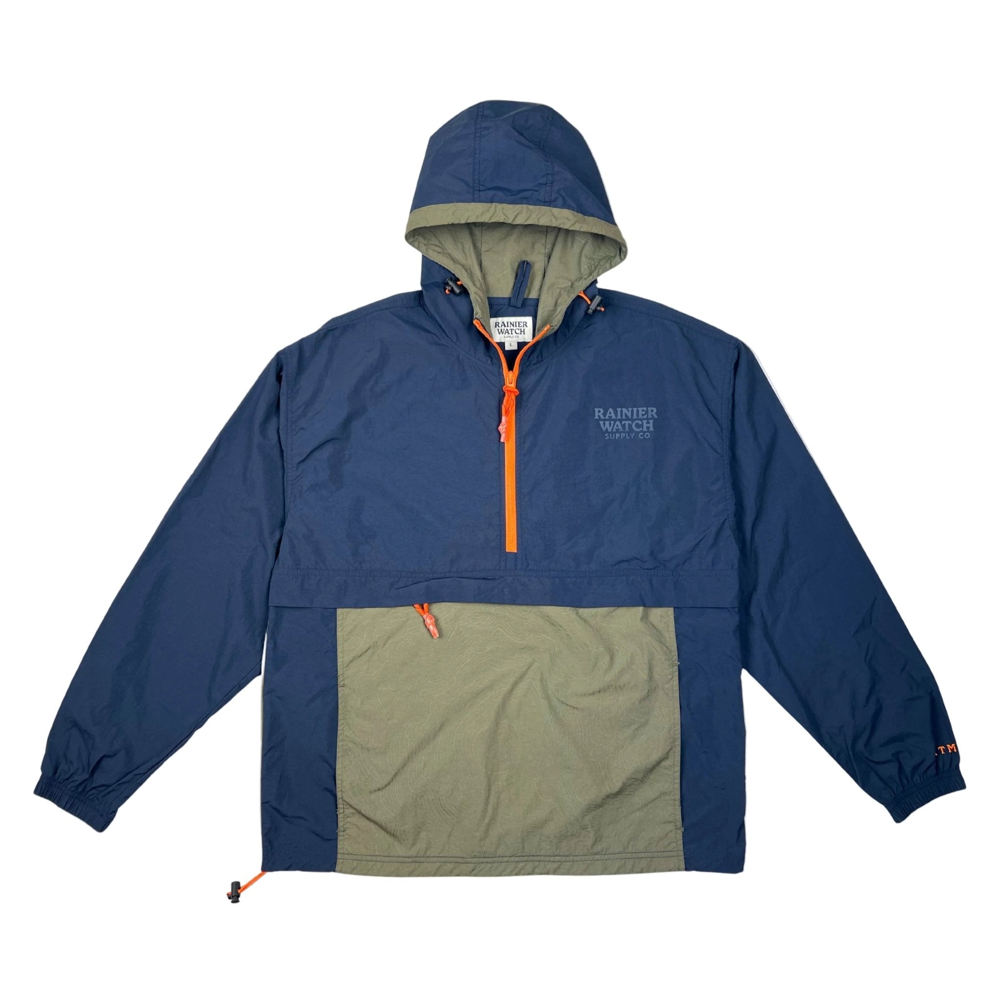 Muir Anorak Windbreaker - Topo Forest Green/Navy - Paranoid Ranch