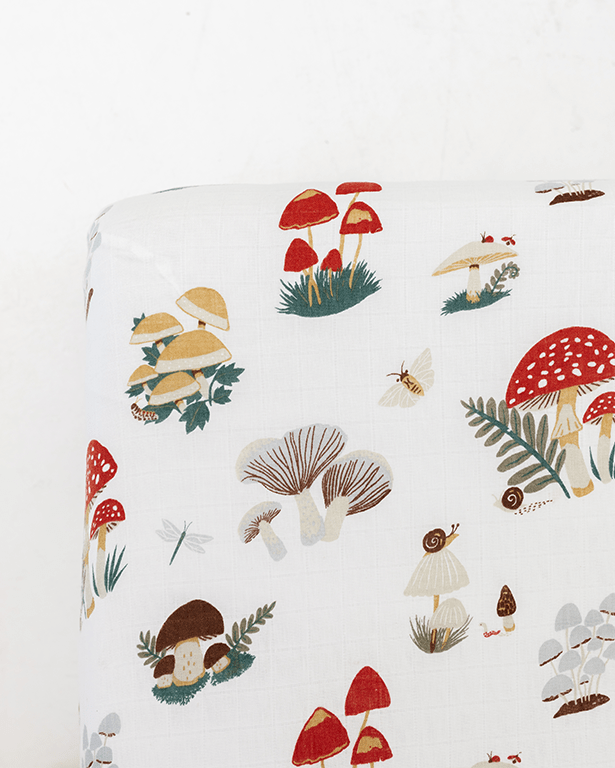 Mushroom Crib Sheet - Paranoid Ranch